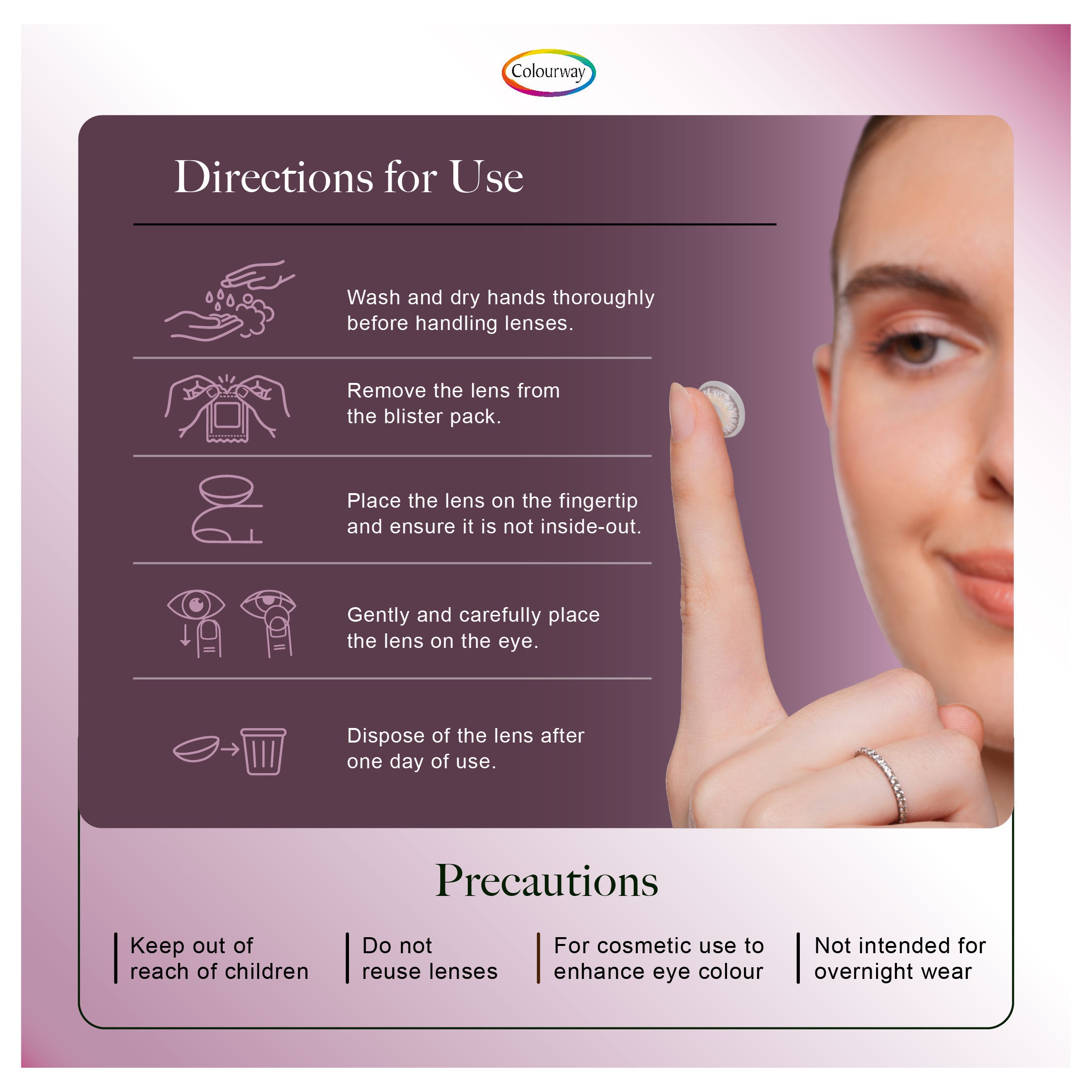 Cat Eye Gray Korean One Day Contact Lens (Daily Wear)