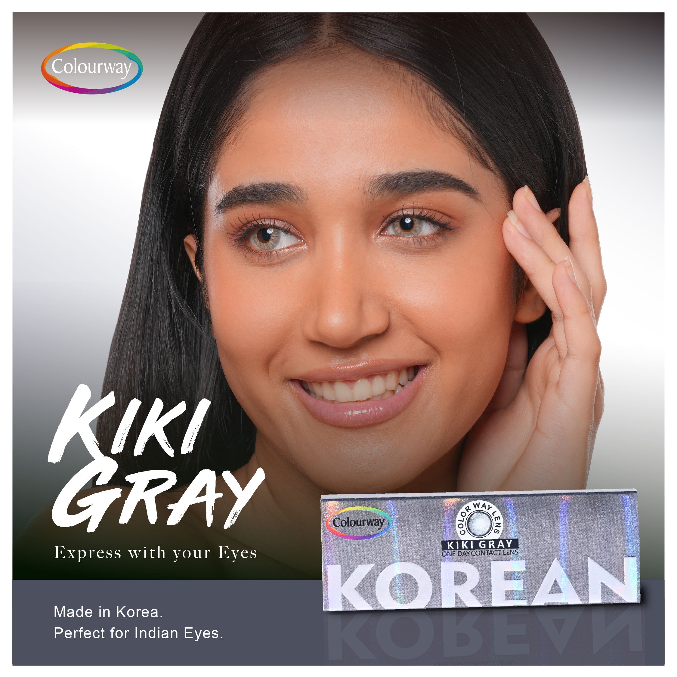 Kiki Gray Korean One Day Contact Lens (Daily Wear)