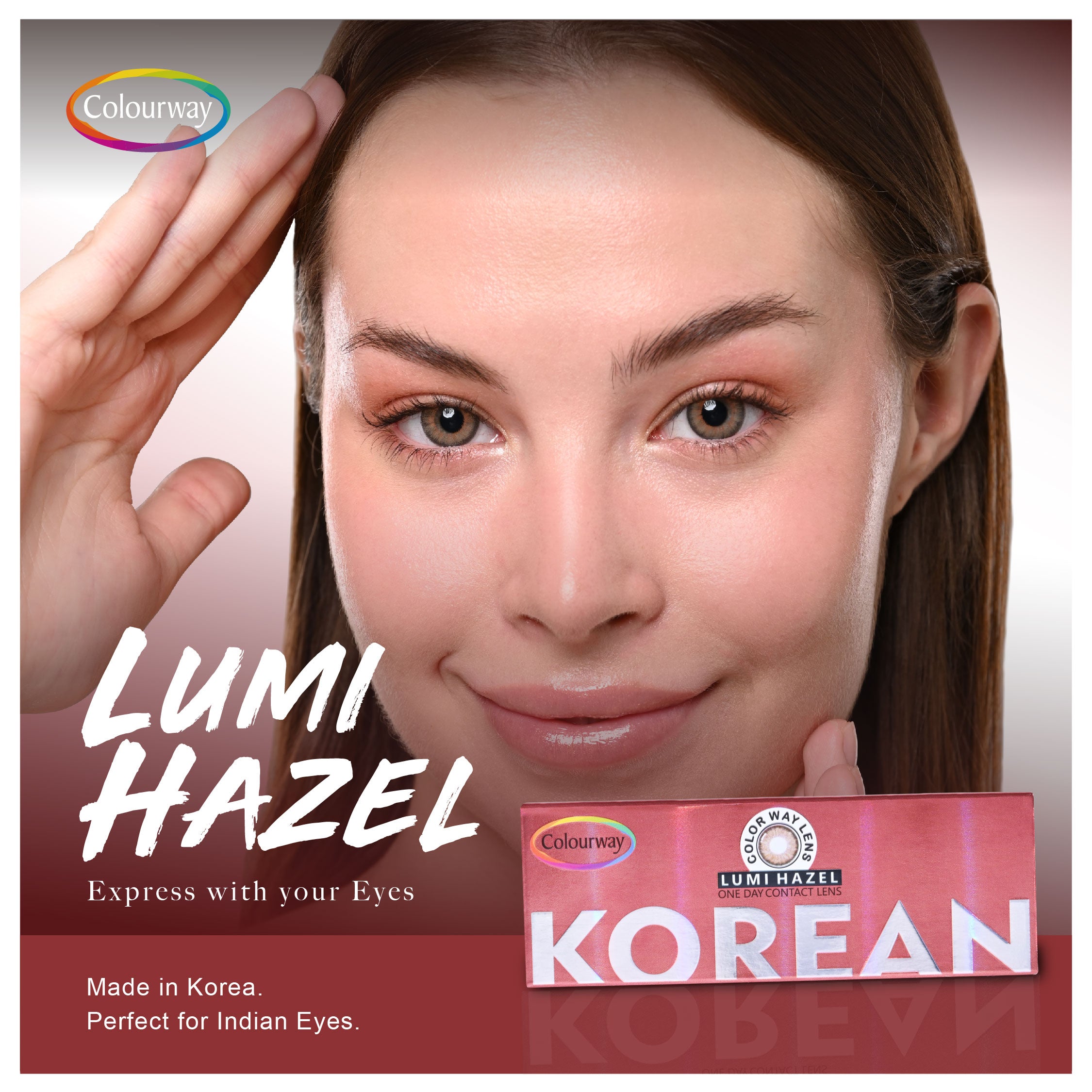 Lumi Hazel Korean One Day Contact Lens (Daily Wear)