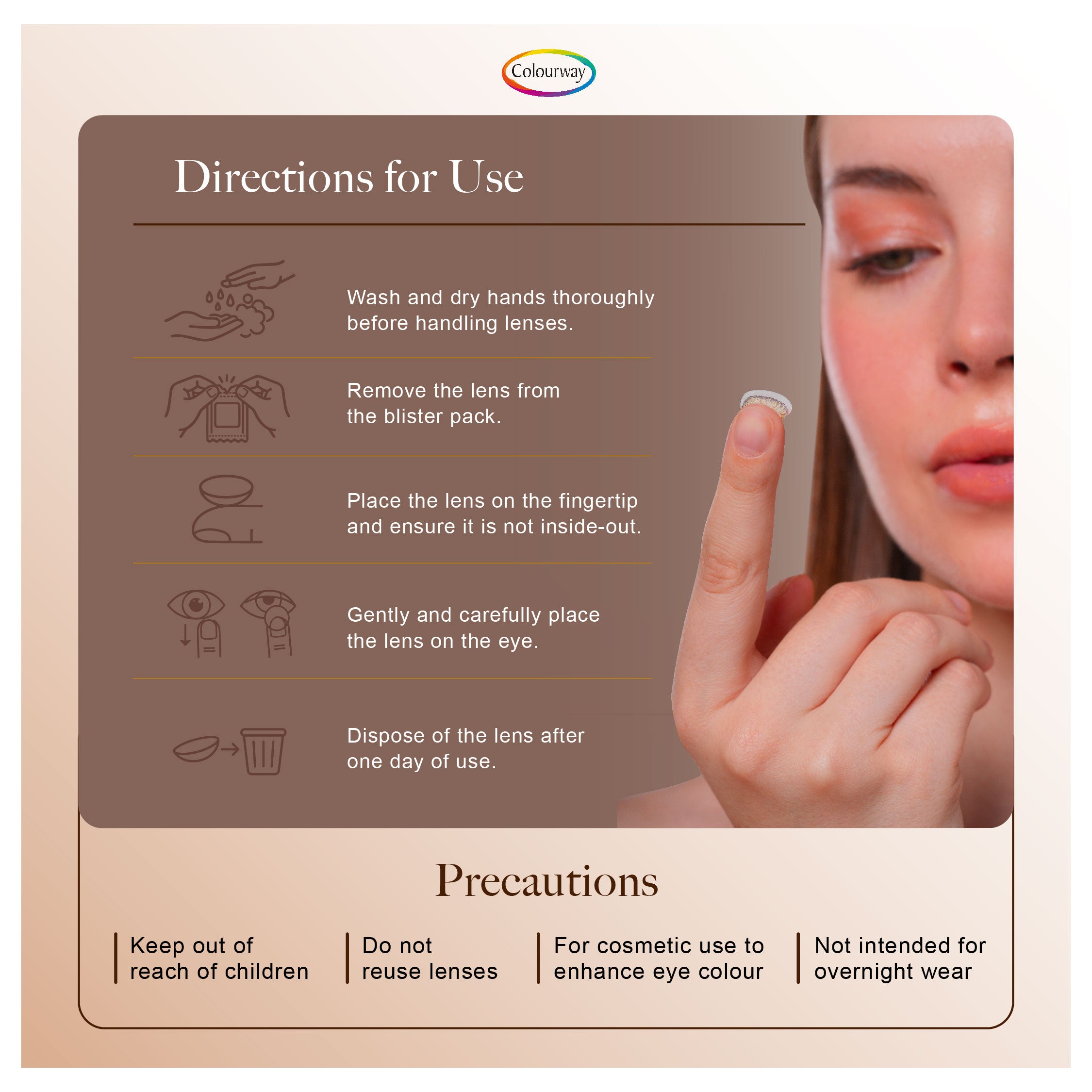 Pure Hazel Korean One Day Contact Lens (Daily Wear)