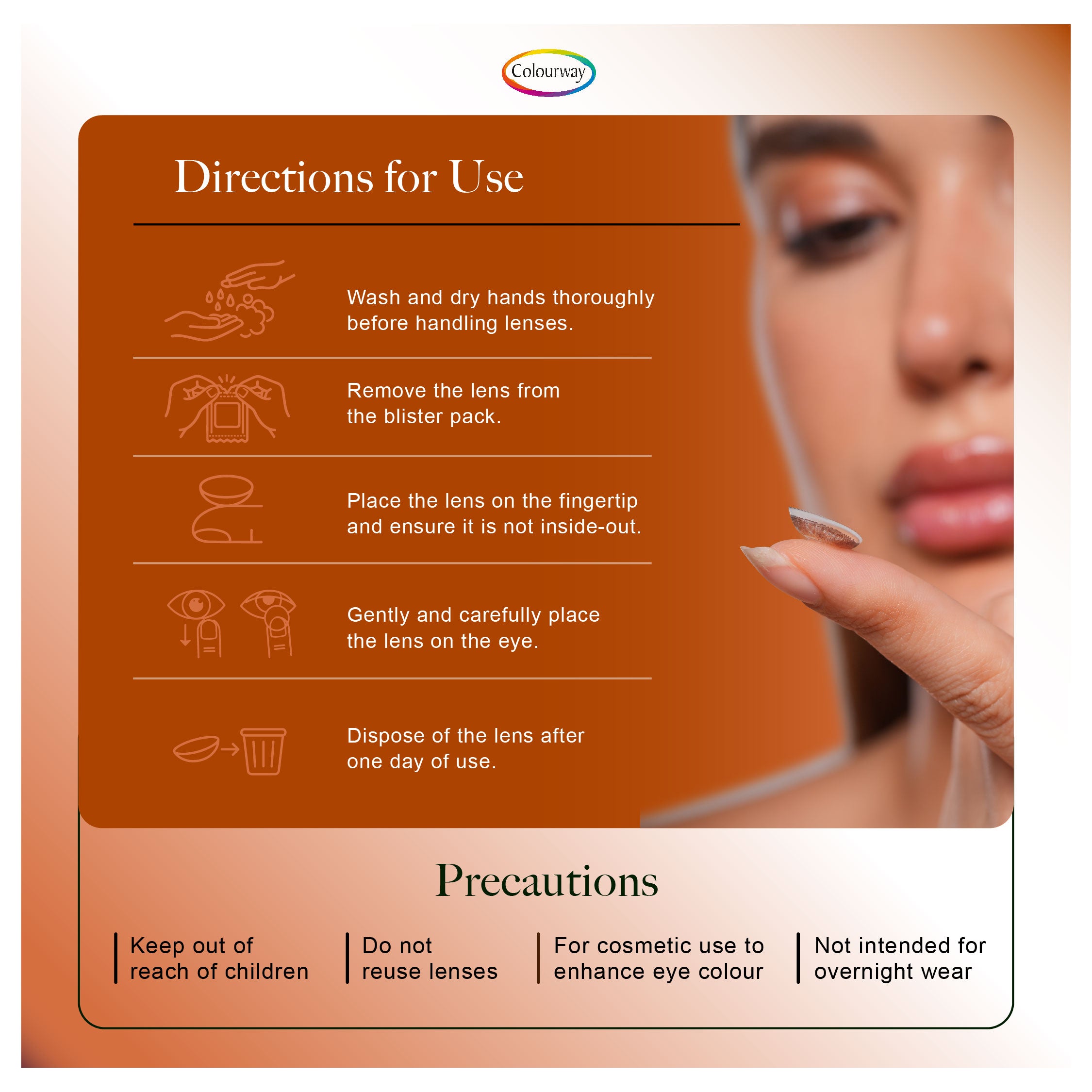 Honey Brown Korean One Day Contact Lens (Daily Wear)