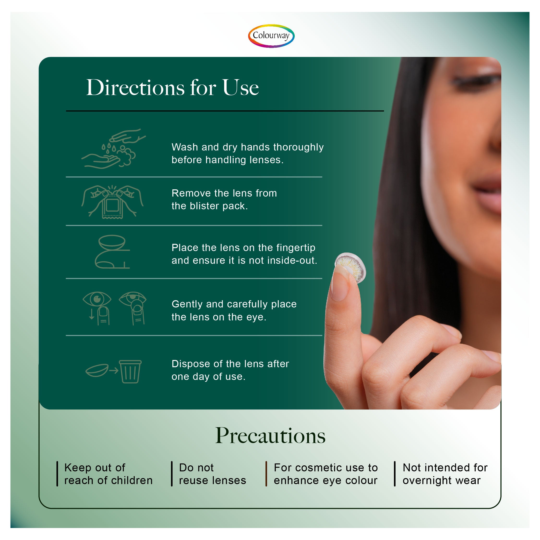 Natural Green Korean One Day Contact Lens (Daily Wear)