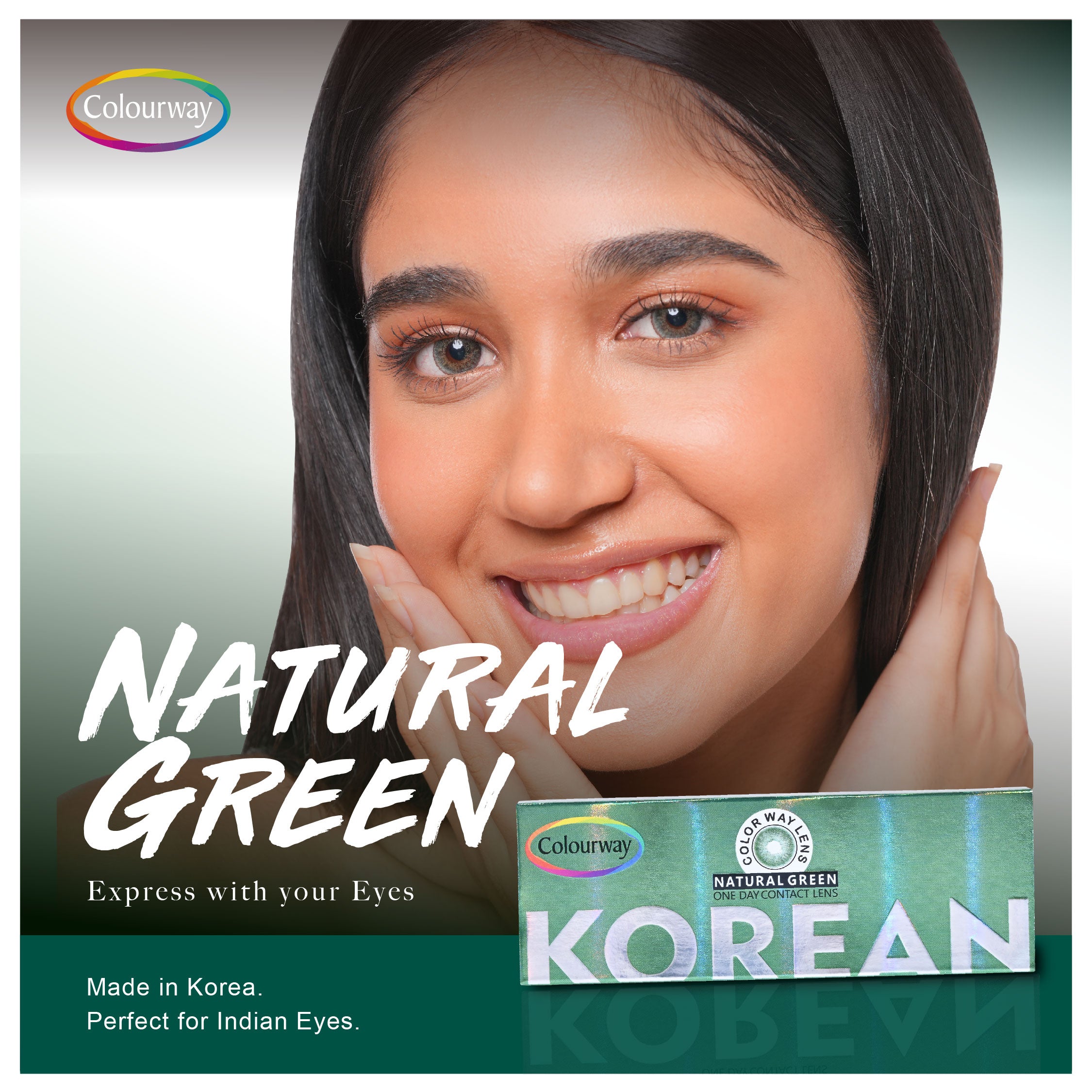 Natural Green Korean One Day Contact Lens (Daily Wear)
